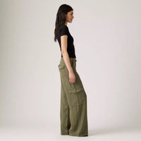 Baggy Dad Cargo Drapey - Ivy Green