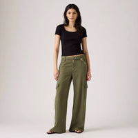 Baggy Dad Cargo Drapey - Ivy Green