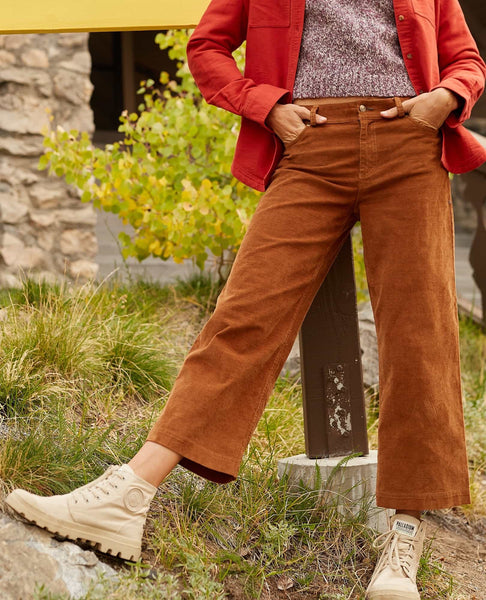Karuna Cord Wide Leg Pant - Brown Sugar