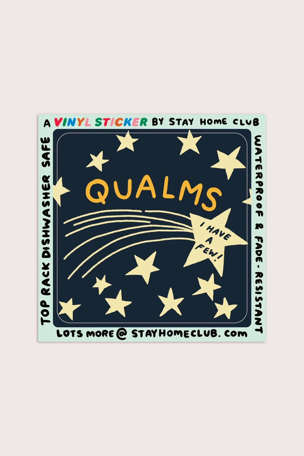 Qualms Sticker