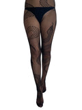 Snake Net Tights - Black