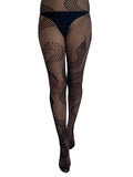 Snake Net Tights - Black