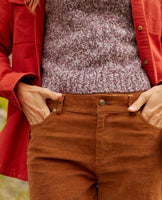 Karuna Cord Wide Leg Pant - Brown Sugar