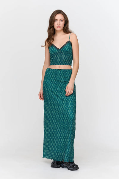 Pattern Midi Skirt