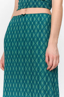 Pattern Midi Skirt