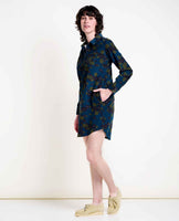 Scouter Cord Long Sleeve Shirt Dress