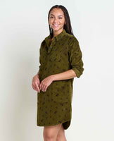 Scouter Cord Long Sleeve Shirt Dress