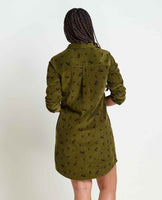Scouter Cord Long Sleeve Shirt Dress