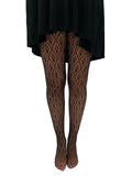 Peacock Feather Net Tights