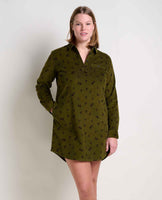 Scouter Cord Long Sleeve Shirt Dress