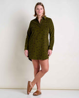 Scouter Cord Long Sleeve Shirt Dress