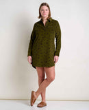 Scouter Cord Long Sleeve Shirt Dress