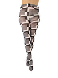 Monochrome Cube Black & White Tights