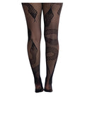 Snake Net Tights - Black