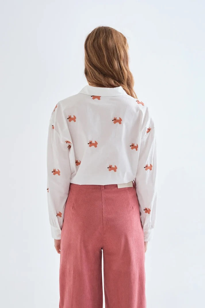 Fox Embroidered Shirt