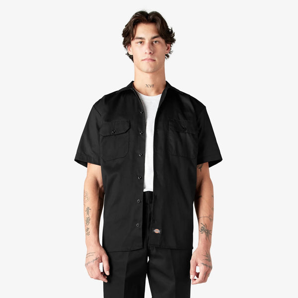 Short Sleeve Work Shirt - Black