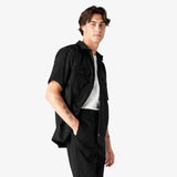 Short Sleeve Work Shirt - Black