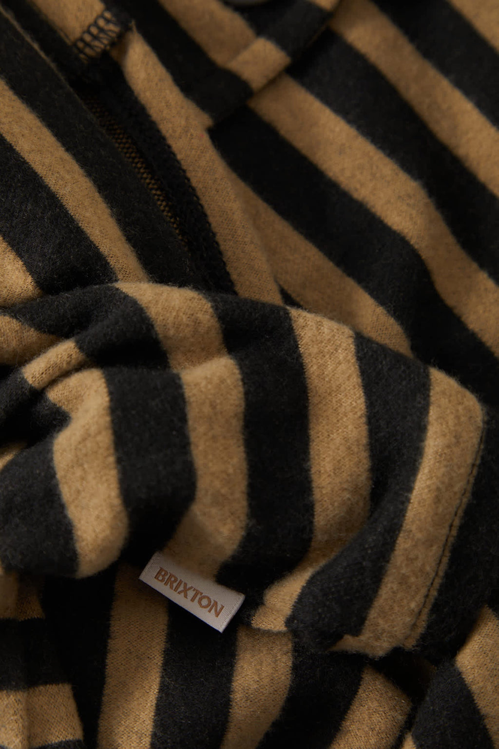 Audrey Knit Top - Washed Black/Khaki Stripe