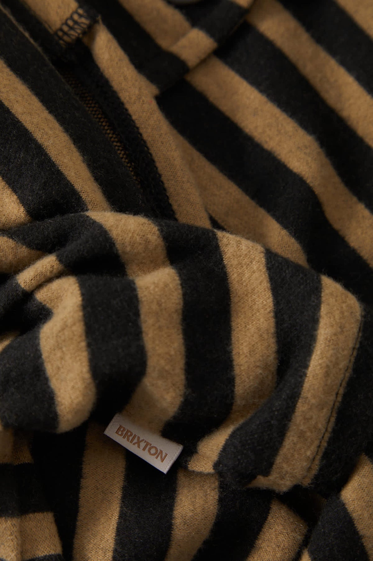 Audrey Knit Top - Washed Black/Khaki Stripe