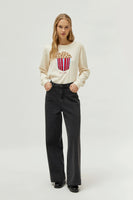 Popcorn Print Long Sleeve T Shirt