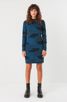 Bioleta GOTS Dress - Blue & Black