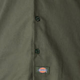 Short Sleeve Work Shirt - Olive Green