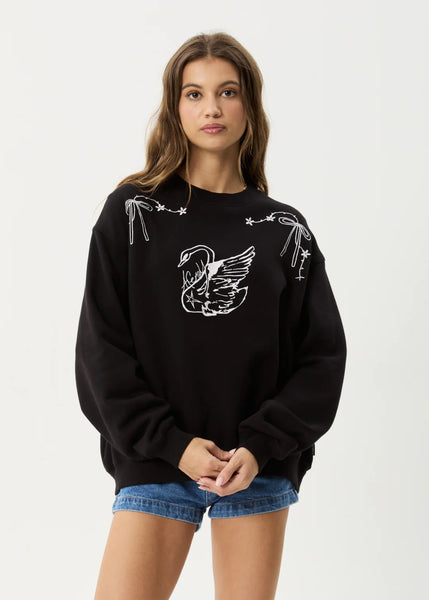 Cygnet Recycled Crewneck Jumper - Black