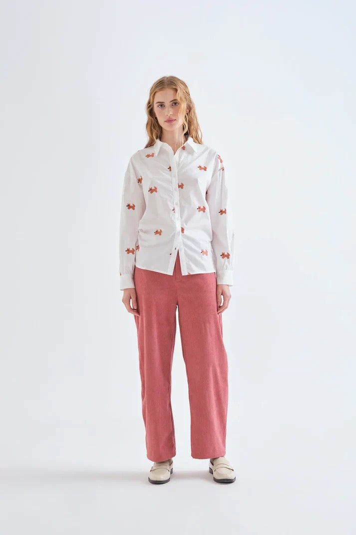 Fox Embroidered Shirt