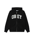 Control Faded Zip Hood - Digital Black