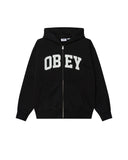 Control Faded Zip Hood - Digital Black