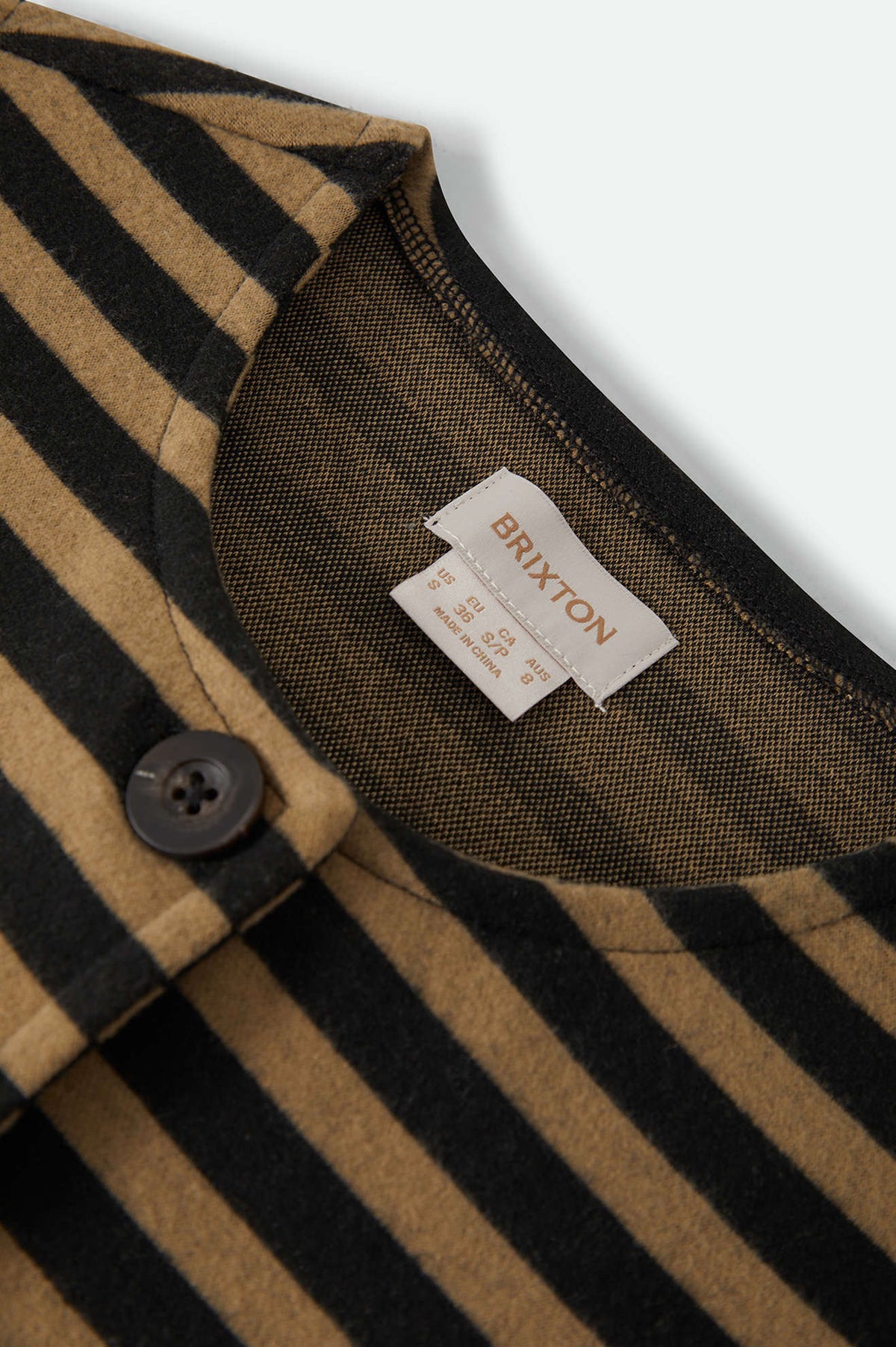 Audrey Knit Top - Washed Black/Khaki Stripe