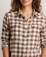Re-form Flannel Shirt - Chestnut Dobby