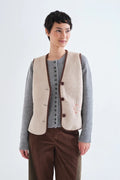 Off White Corduroy Vest