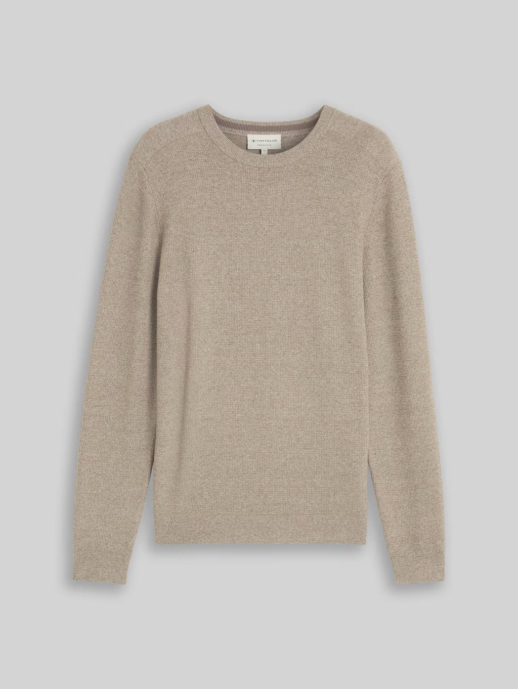 Mouline Structured Knit Crewneck Sweater