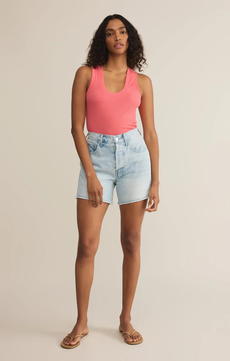 Sirena Rib Tank - Island Pink