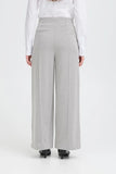 Kate Jacquard Pant 9  - Sharkskin Herringbone