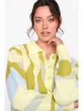 Yellow Collared Cardigan