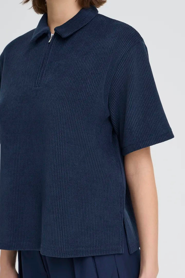 Kate Corduroy Short Sleeve - Total Eclipse