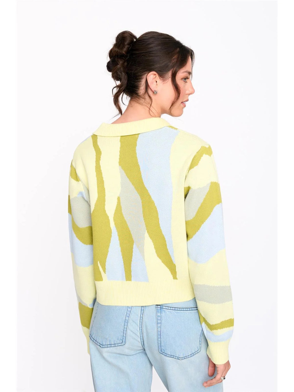 Yellow Collared Cardigan