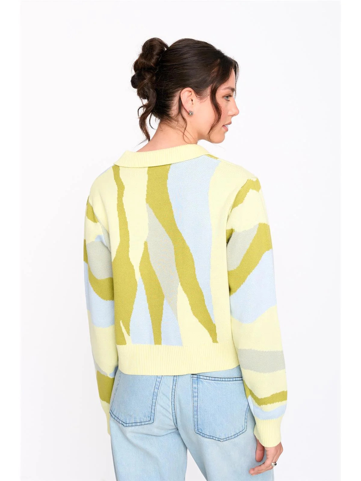 Yellow Collared Cardigan