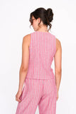 Pink Stripe Vest
