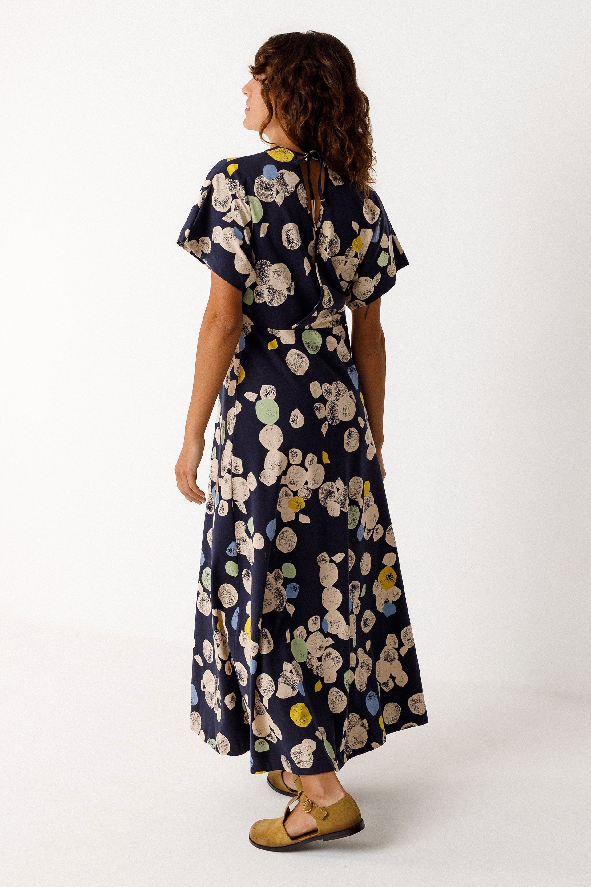 Liere GOTS Dress - Multi Off White