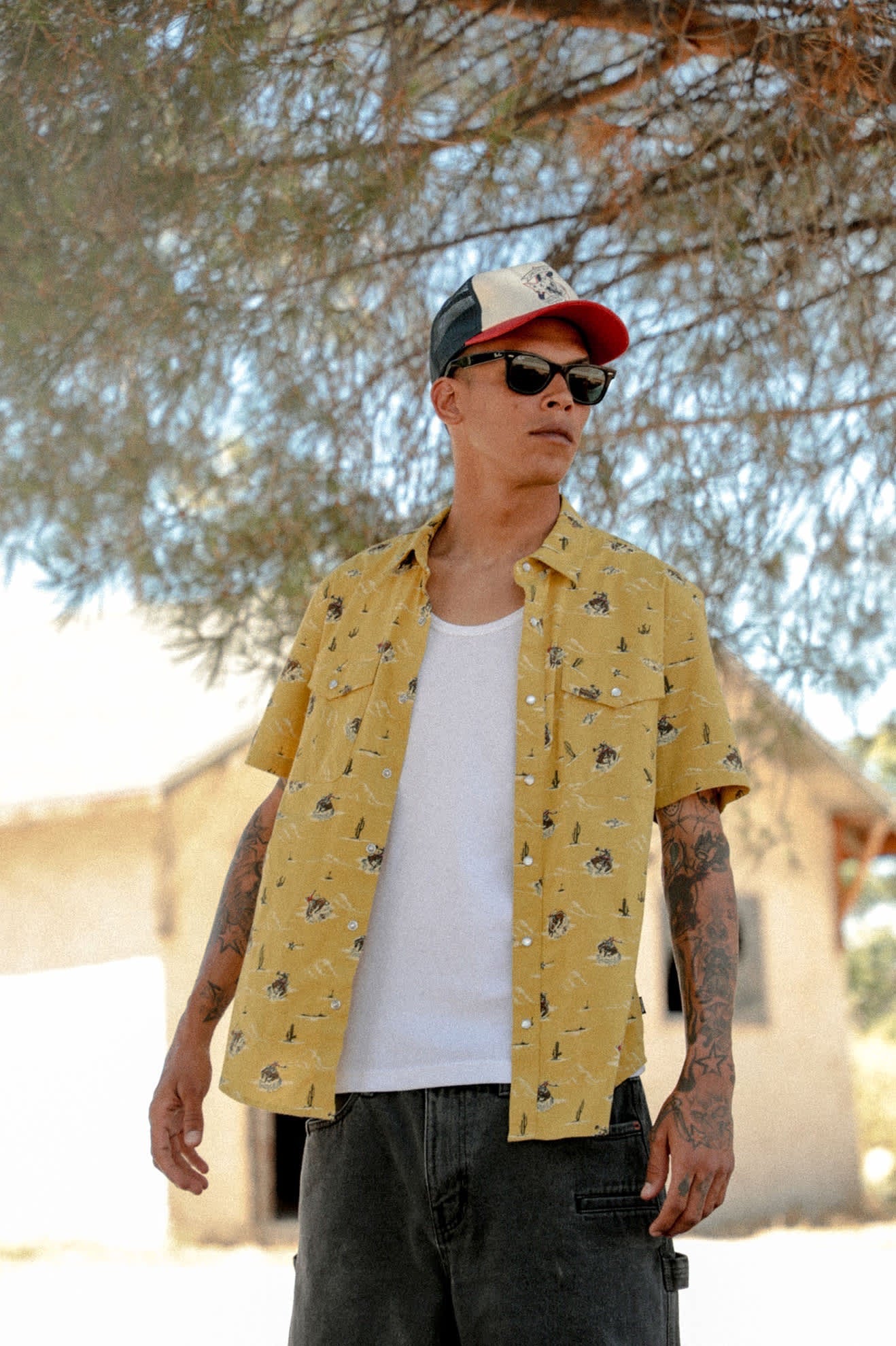 Lone Star x Brixton Short Sleeve Woven - Texas Gold