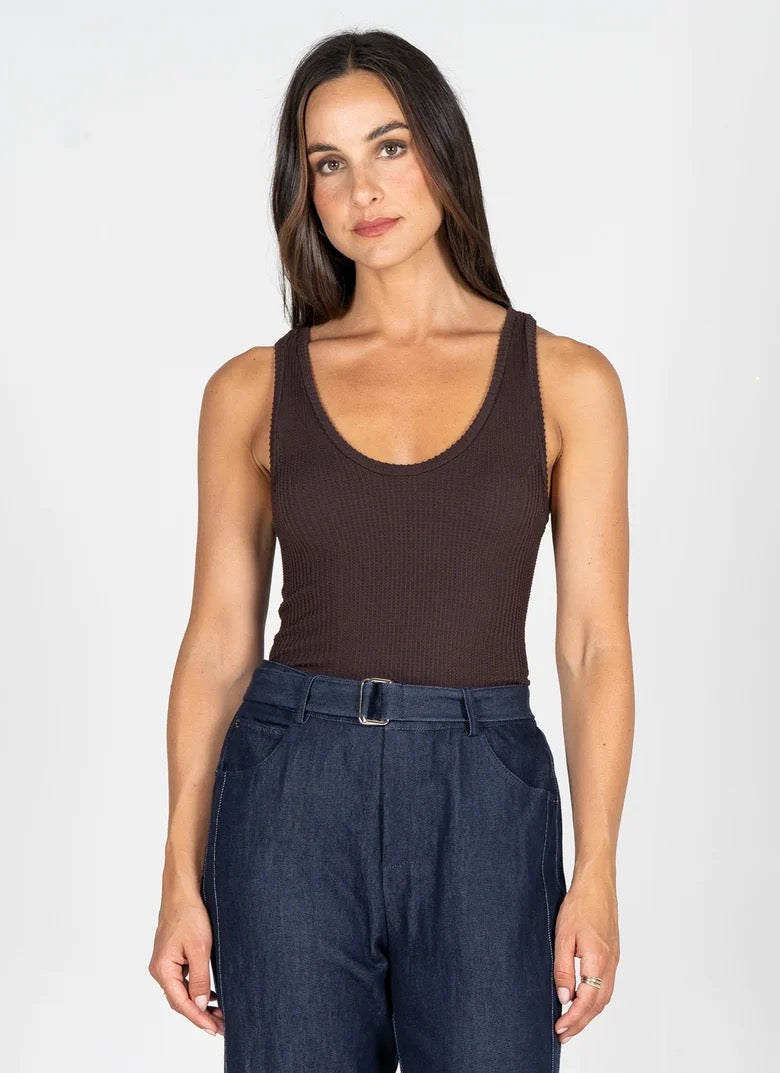 Bamboo Seamless Textured Tank