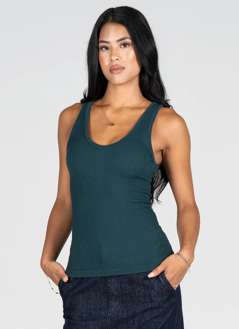Bamboo Seamless Textured Tank