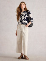 Lulu Print Cardigan - Natural Print