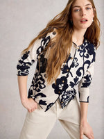 Lulu Print Cardigan - Natural Print