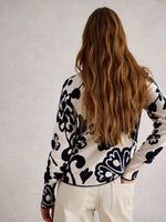 Lulu Print Cardigan - Natural Print