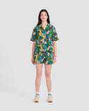 Parrot Paradise Printed Oversized Shirt