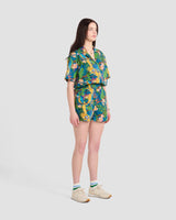 Parrot Paradise Printed Oversized Shirt